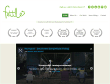 Tablet Screenshot of fettleanimation.com